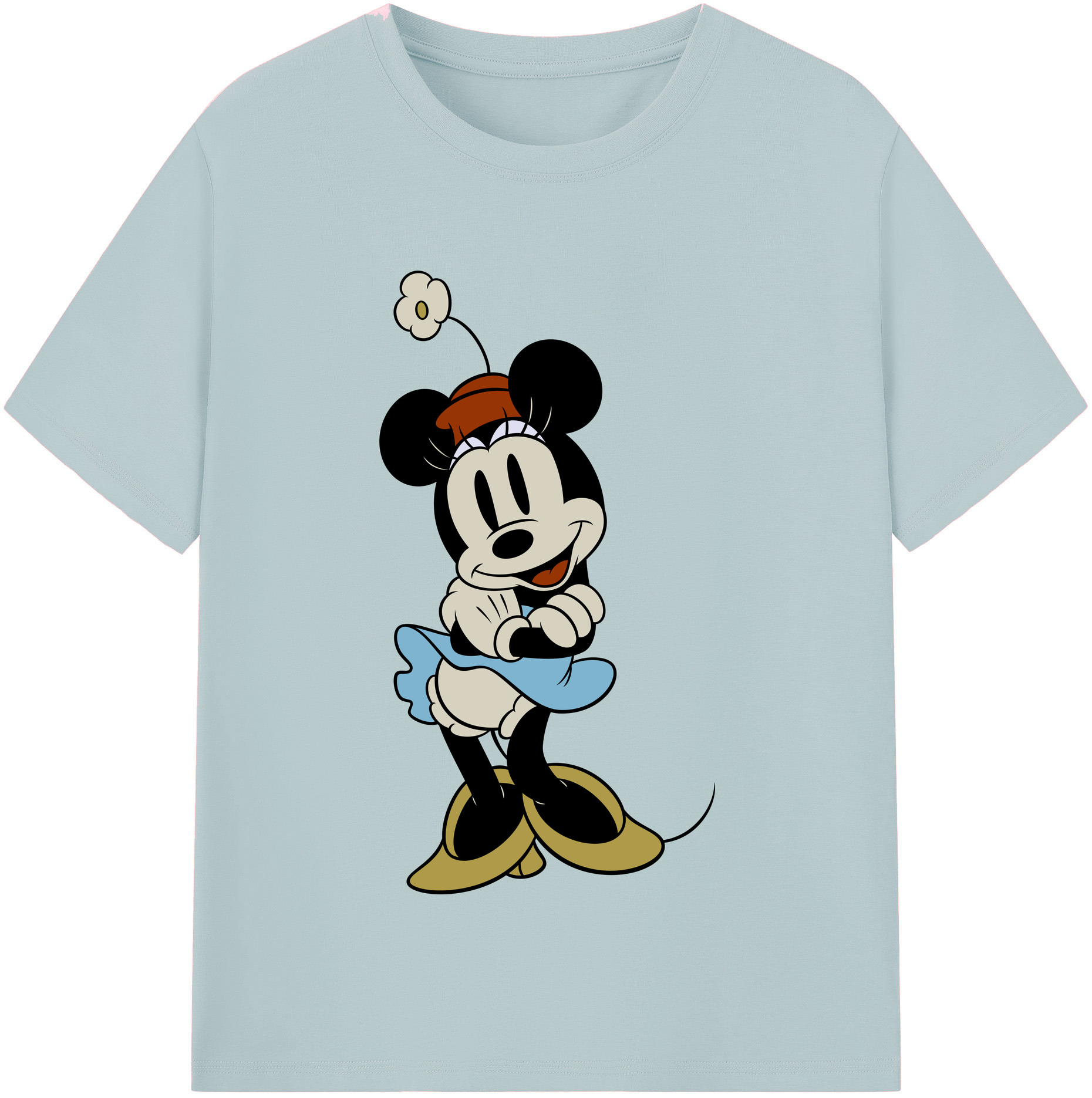 （画像用） ミッキーマウス Mickey Mouse 綿100％半袖Tシャツ（フロントプリント）
